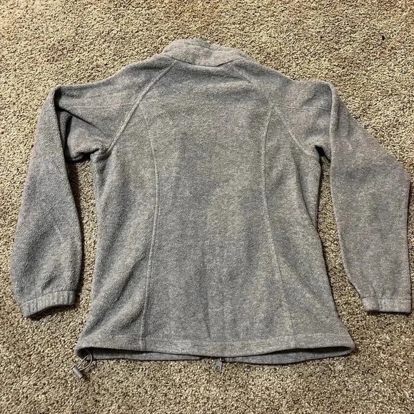 Columbia‎ Womens Fleece Jacket Coat Small Charcoal Gray Full Zip Pockets RN69724 - Picture 7 of 10